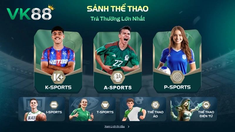 Danh mục cá cược thể thao thu hút hàng triệu bet thủ