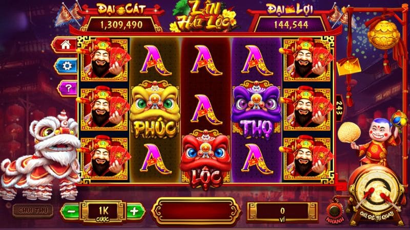 Giao diện tất cả các trò chơi Slot của vk88 đều trực quan cho anh em dễ thao tác