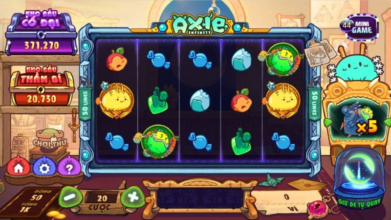 Game Anxie Infinity có những biểu tượng con vật vô cùng đáng yêu, ngộ nghĩnh